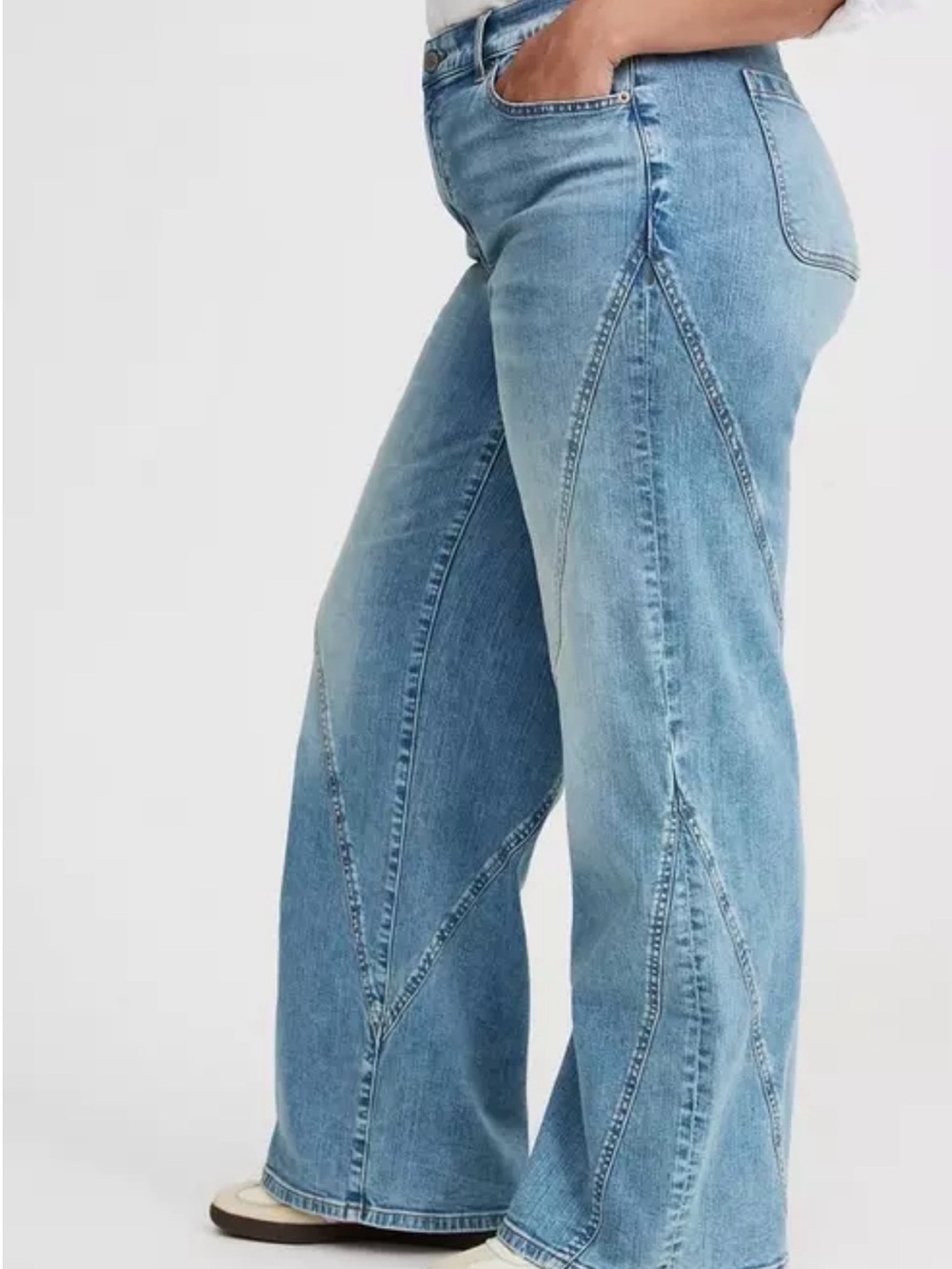 NWOT TORRID High-Rise Wide-Leg Jean With Twisted Seams - Picture 3 of 6